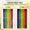 2 Pack 3.2ft x 9.8ft Rainbow Colored Pride Flag Metallic Foil Fringe Curtain, 5 Colors